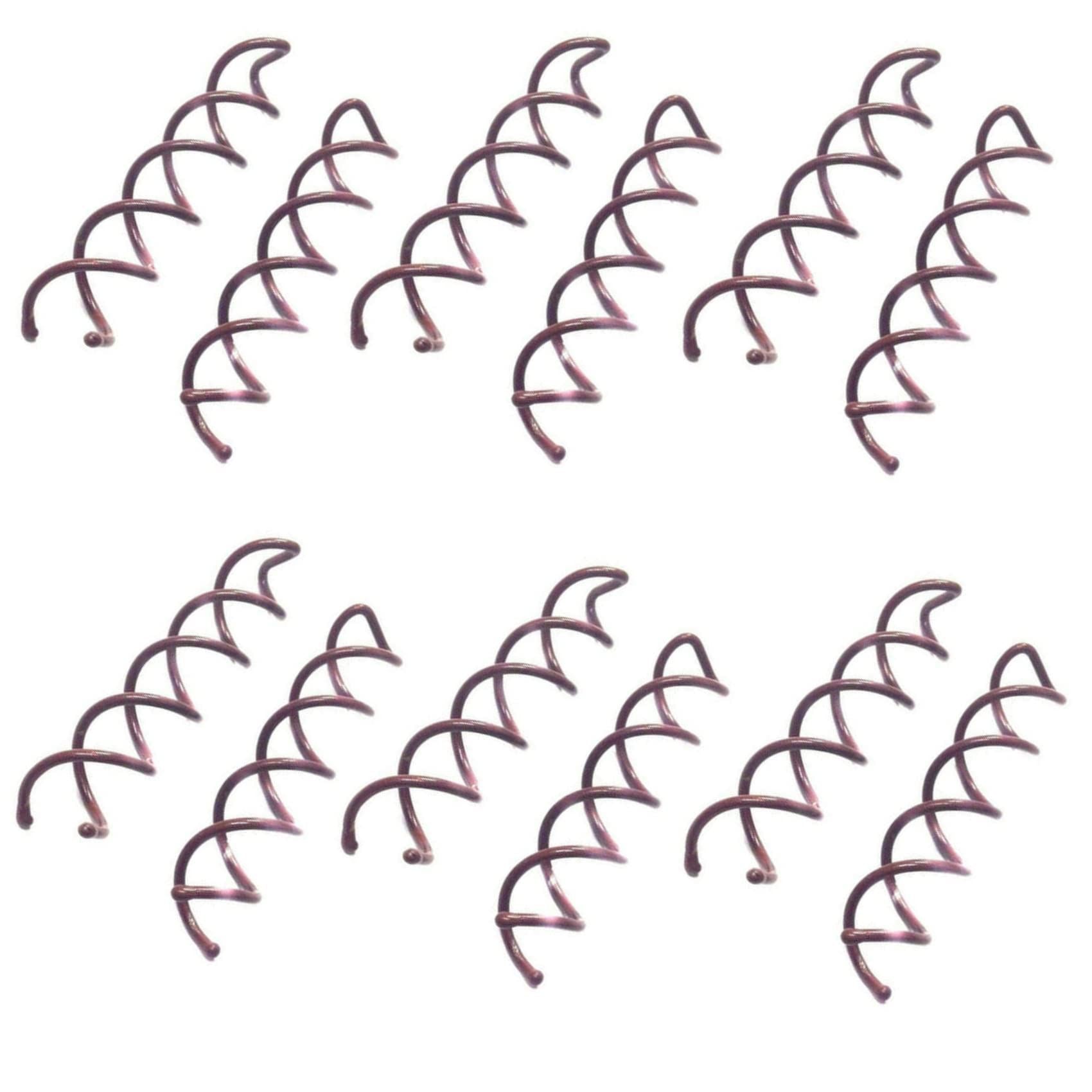 12 piece Hair Twist Spiral Pins in 60 and 75 mm lengths